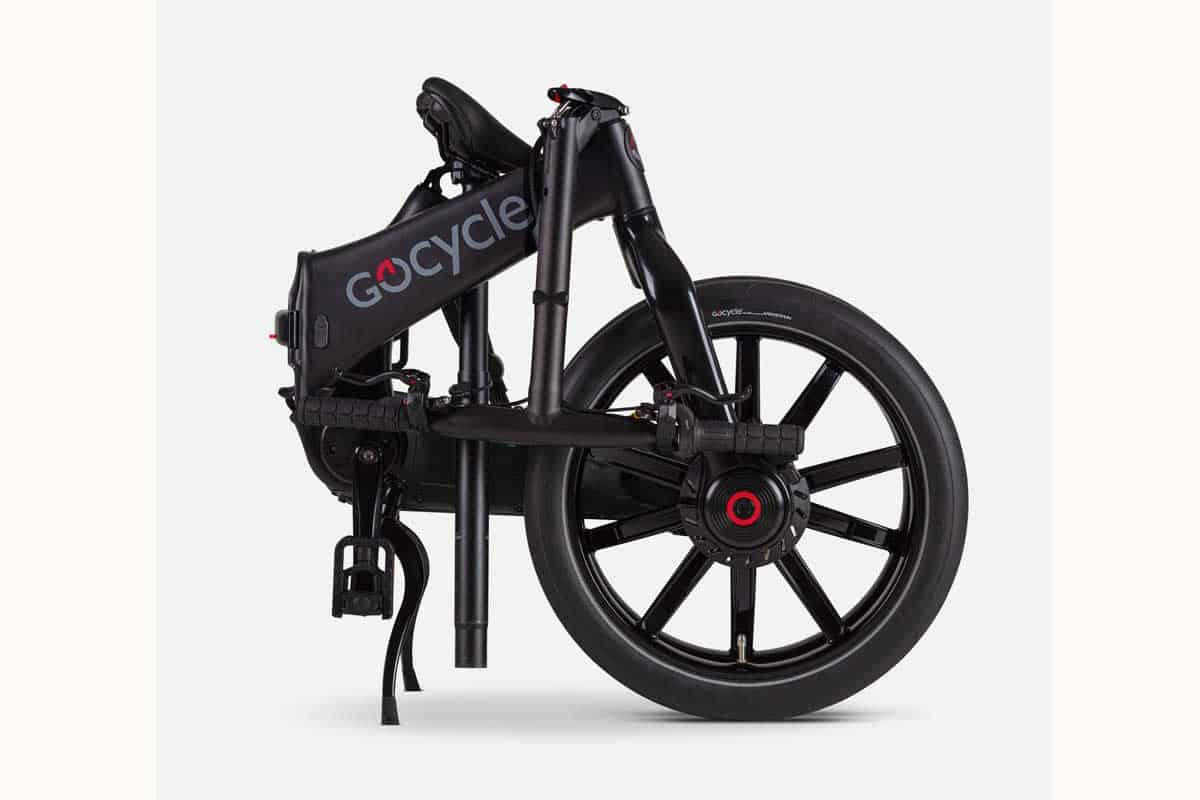 Gocycle G4 in schwarz geklappt
