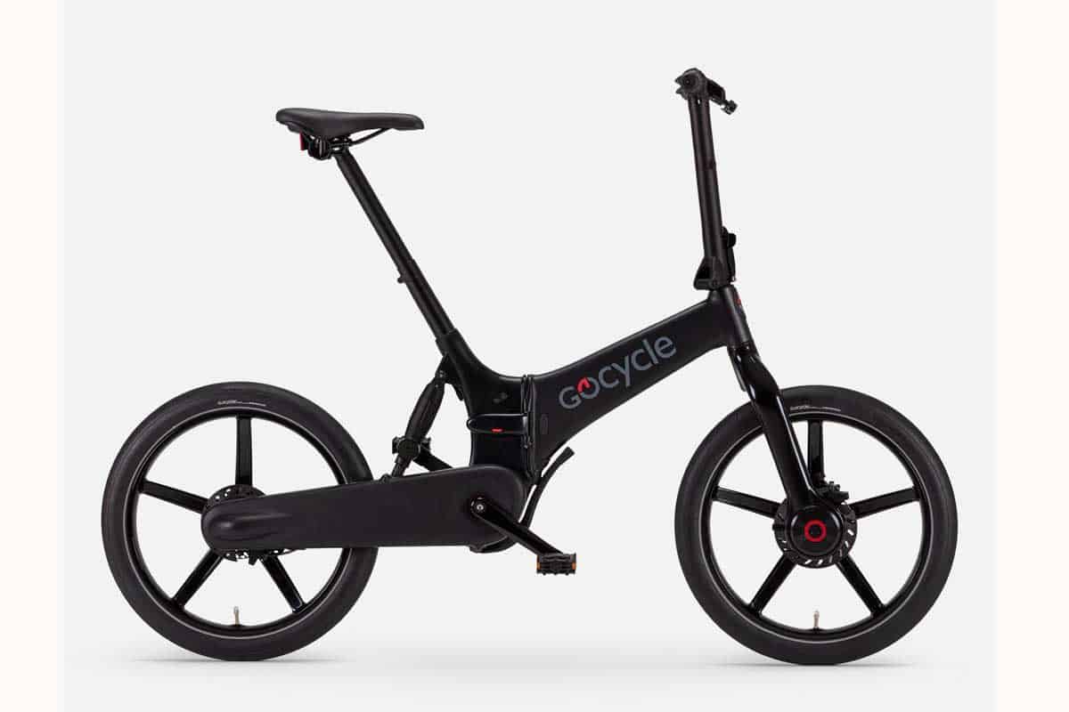 Gocycle G4 in schwarz von der Seite