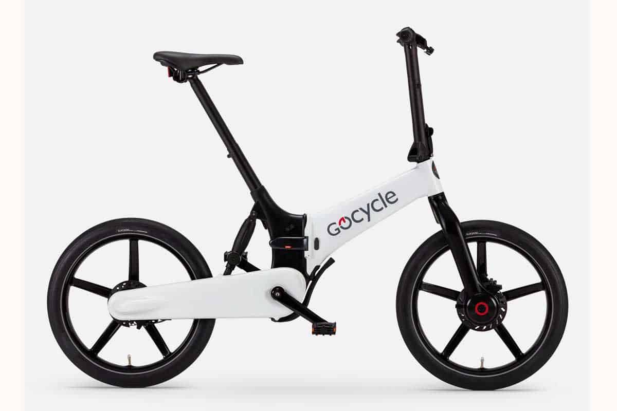 Gocycle G4 in weiß seitlich